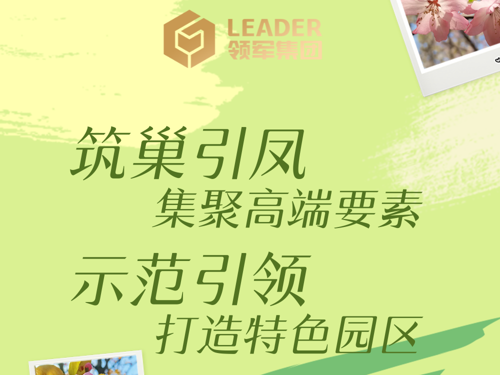 筑巢引凤，集聚高端要素 示范引领，打造特色园区